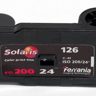photograph of a kodak Instamatic film cartridge