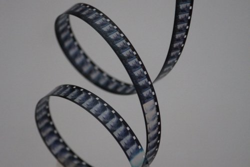 photograph of a coil of cine film