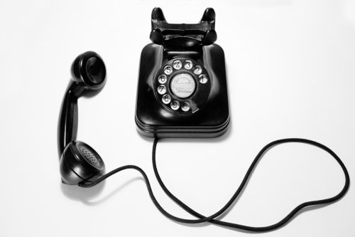 photograph of a 70's telephone