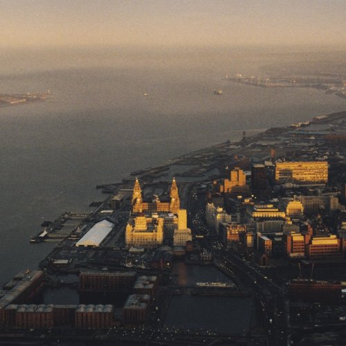 aerial photograph of liverpool (UK)