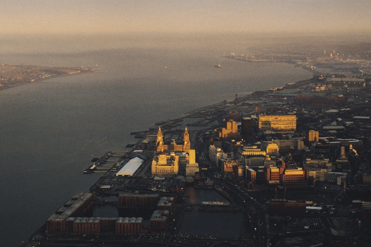 aerial photograph of liverpool (UK)