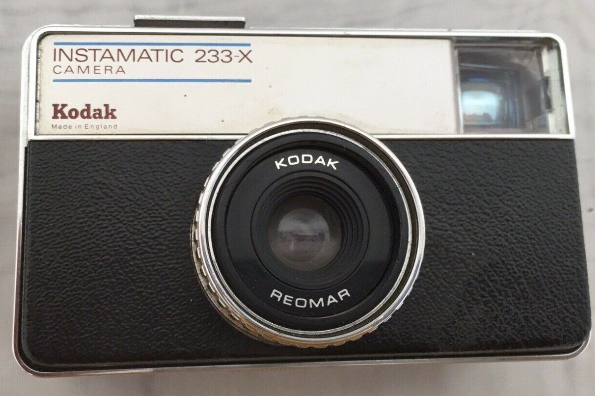 photograph of a kodak instamatic camera